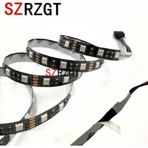 LED Strip 5050 DC12V Flexible LED Light, Black PCB, No Waterproof 60LED/m 5M 300LEDs LED Light Strips