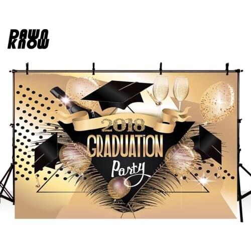 DAWNKNOW Graduation Ceremony Vinyl Photography Background For Baby Balloon Photo Shoot Backdrop For Wedding Photo Studio lv588