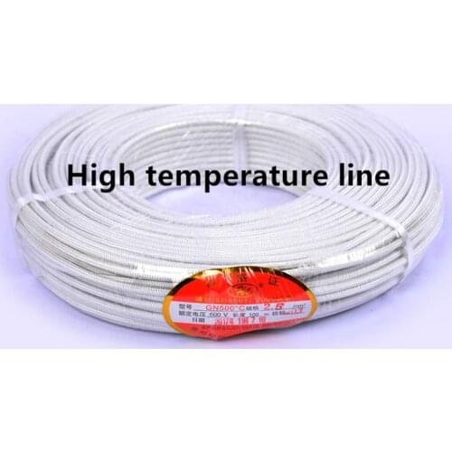 High temperature wire / GN500 pure copper core mica wrapped braided refractory / GN800 mica wrapped pure nickel wire