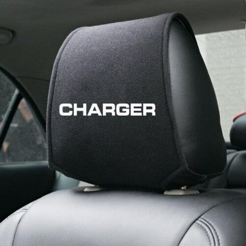 1PCS Hot car headrest cover fit for Dodge Charger accessories car styling