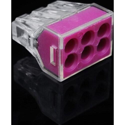 10x Building wiring terminal connector 6Pin wire connector 1-2.5mm2 PCT-106
