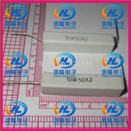10pcs/lot) 10W 50K ohm +/-5% / 10W 50KJ ohm 5% / 10W 50KRJ