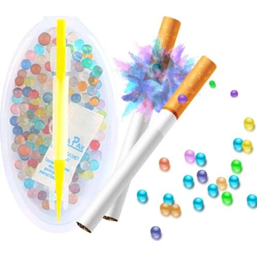 100pcs Popped Bead Ball Mint Bead Pop Up Bead Fruit Flavored Cigarette Filter Cigarette Holder Accessories Ice Tobacco Mens Gift