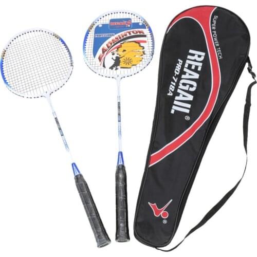 Lightweight Badminton Racquet with Carry Bag 2Pcs Aluminium Alloy Training Badminton Racket Sport Equipment Durable