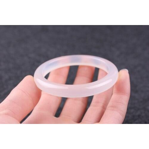 White agate bracelet female jade bracelet childrens models of pure natural authentic primary color ice cb14