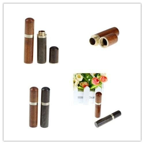 1Pc Capsule Case Pearwood Handmade Craft Room Decorate Blackwood/Rosewood Outdoor Home Supplies Wood Toothpick Holder Box