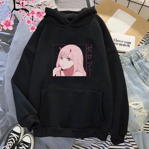 DARLING in the FRANXX Plus Size Women Sweatshirt Long Sleeve Clothes Casual Tops Pullover Hoodies