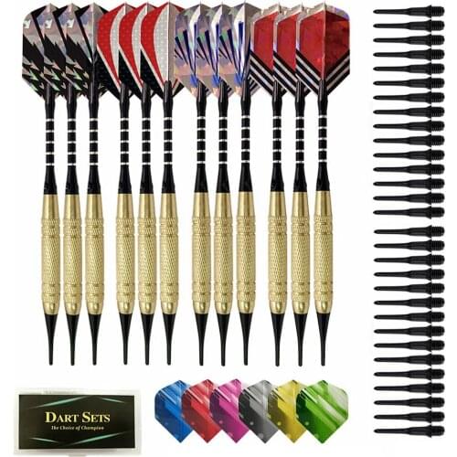 Soft Tip Darts With Flights And 100 Soft Tip Points For Electronic Dartboards Office Home Entertainment