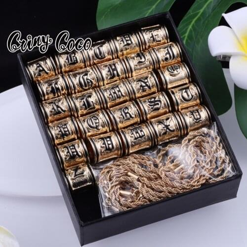 Hawaiian 26 Letters Pendants New Design 2021 Necklace Jewelry 24K Gold DIY Beads Chain Plating Necklaces for Women or Men Gifts