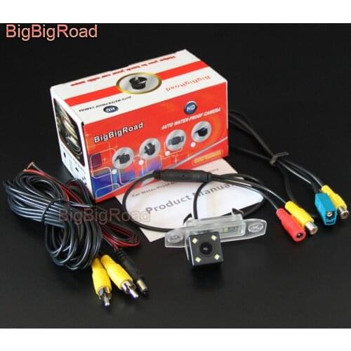 BigBigRoad Car Rear View Reverse Camera For Volvo XC60 XC 60 2008 2009 2010 2011 2012 2013 2014 Original Screen Compatible