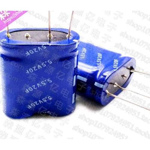 2PCS 5.5V20F 12*32*27 2.7V25F Combination type three feet