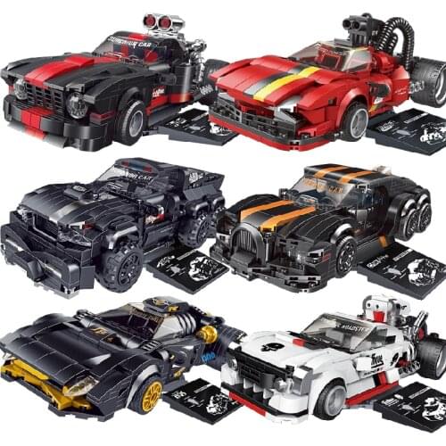 Technical Car City Speed Champions Sports Racing Super Car Building Blocks Bricks Tech Lepining Toys For Boys