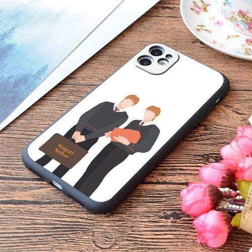 For iPhone Fred And George Weasley Art Print Soft Matt Apple iPhone Case