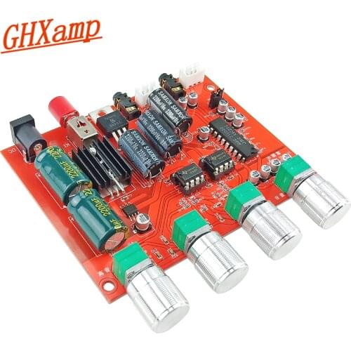 NE5532 Tone Preamplifier Board + NJM2150 BBE Treble Mid Bass Audio Processing For Home CarAmplifier DC10-20V Single Power