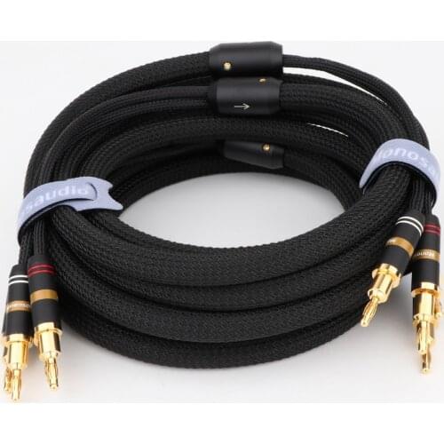 Monosaudio S801 speaker wire,HiFi audio OFC Audiophile Speaker Cable, Bi-wire loudspeaker cable, audiophile audio video line