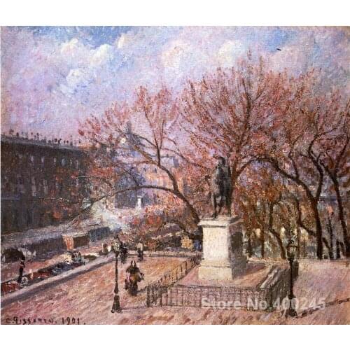Famous Arts Reproduction The Pont Neuf and the Statue of Henri IV Camille Pissarro oil Paintings High quality Hand-painted
