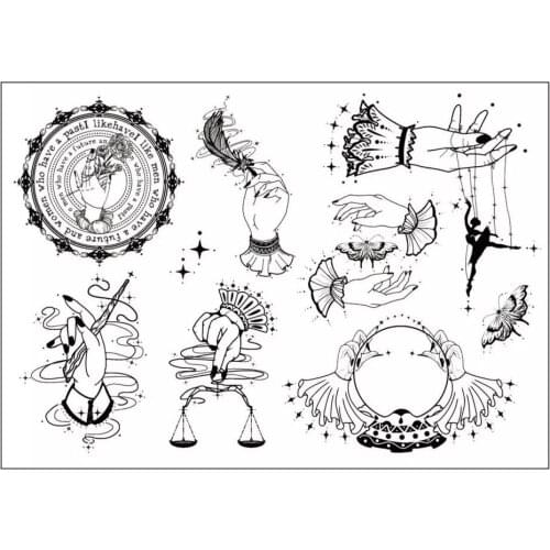 Hand Transparent Clear Silicone Rubber Stamp Seal DIY Scrapbooking photo Album A0747