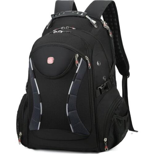 Larger Travel backpack 15.6" Laptop Backpack Men USB Charging Anti theft swiss-multifunctional Backpack teens schoolbag mochila