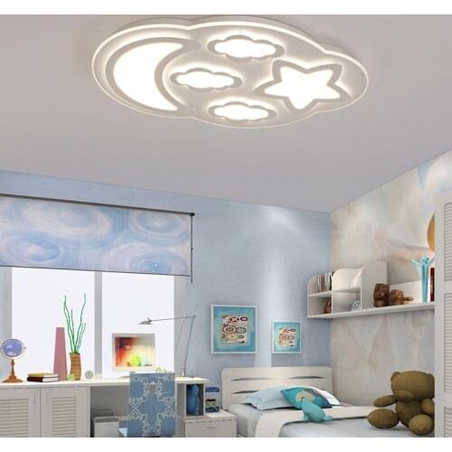 Modern Children bedroom led ceiling light clouds boy girl bedroom warm stars moon ceiling light