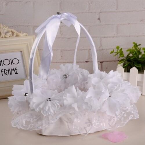 Western-style Wedding Supplies, Creative Handmade Flower Baskets, Romantic Heart-shaped Shopping Baskets, Bridal Candy Baskets