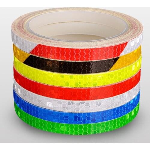 8M Reflective Sticker Rim Luminous Warning Tape Motorbike Bike Frame Wheel Adhesive Reflector Strip