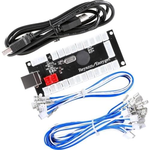 Zero Delay Arcade Usb Encoder Pc To Joystick For Mame Jamma & Other Pc Fighting Games