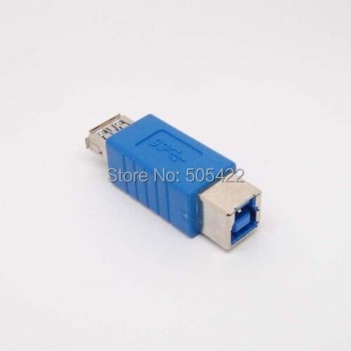 500pcs/lot USB 3.0 Type A Female to 3.0 Type B Female Converter Adapter Connector
