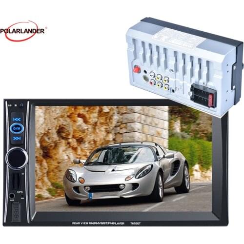 6.6" HD 2DIN Bluetooth 8G MAP Card MP5 Player GPS Navigation Car Stereo Radio Support USB/TF/AUX AUX FM Radio car radio