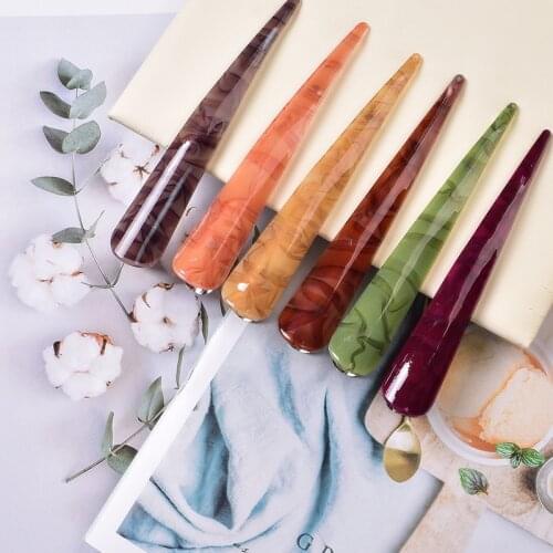 Acrylic Horn Duckbill Hair Clip Retro Hairpin Long Stick Leopard Hair Styling Tool Hair Claw Ponytail Holder Hair Accessories