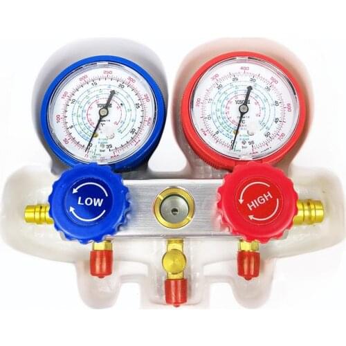 Car Air Conditioning Table Fluoride Pressure Gauge Carton Set Diagnosis Tool R134a Auto Refrigerant Manifold Gauge Set