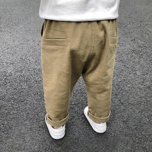 Boys Pants Children Clothing 2018 Autumn New Baby Boy Casual Pants Khaki Trousers for Kids Baby Clothes Boys Tracksuits 3 Years