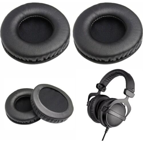 2pcs Black Sponge Sleeve Headphone Sleeve For Dt860 Dt990 Headphone Sleeve For Dt770 Cover I0F6 C7Y1