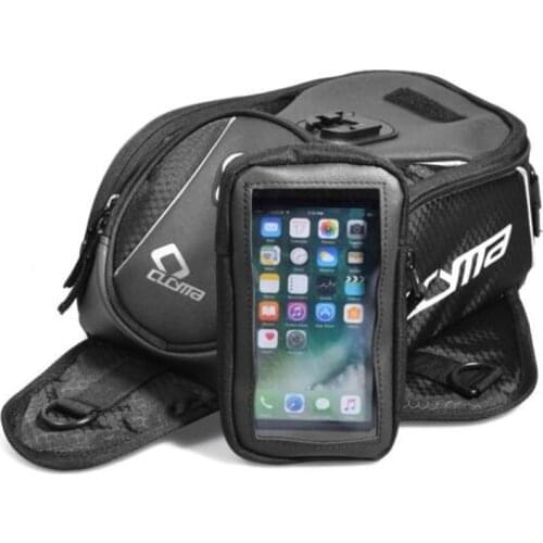 CUCYMA Motorcycle Bag Moto Tank Bag Mobile Phone Navigation Bag Multifunctional Oil Reservoir Package Magnetic Fixed Straps