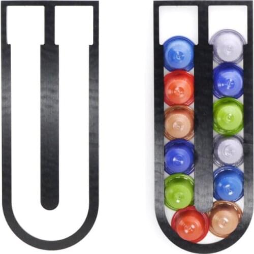 10PCS Coffee Pod Holder Dispenser Coffee Capsules Cap Dispensing Tower Stand Fit Nespresso Capsule Storage Coffee Filter Holder