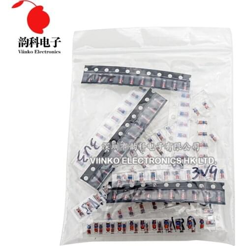 LL34 SMD Zener diode Assorted Kit 1/2W 3V-24V and LL4148 15 value *10pcs=150pcs