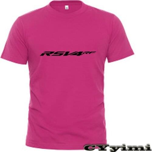 For Aprilia RSV4 RF T Shirt Men New LOGO T-shirt 100% Cotton Summer Short Sleeve Round Neck Tees Male