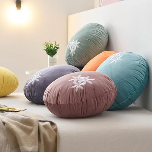 Round Pouf Tatami Cushion Pillow Floor Cushions Soft Seat Pillow Pad Throw Pillow Cushion Home Sofa Tatami cushion 40x40cm