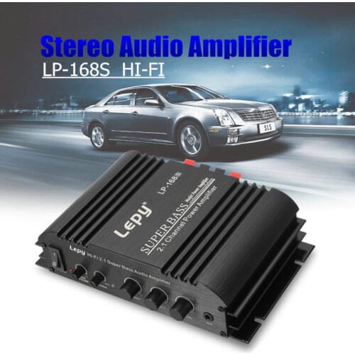 Lepy LP-168S 2.1CH 2x45W+68W Output Super Bass Audio HiFi Power Amplifier mp3