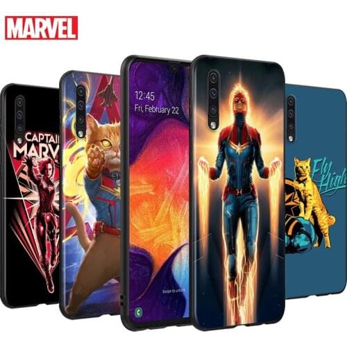 Avengers Captain Marvel For Samsung Galaxy A90 A80 A70S A60 A50S A40S A30S A20E A10S A2 Core 5G Black Soft Phone Case
