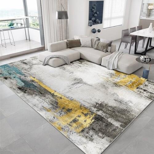 Nordic Style Soft Abstract Pattern Carpets for Living Room Large Size Thick Area Rug for Bedroom Home Window Balcony Floor Mats