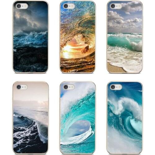 For Xiaomi mi Redmi Note 3 4 4X 5 6 7 8 8t 9 9s 9t 10 pro lite Summer-nature-sea-blue-Ocean-Waves Soft Cases