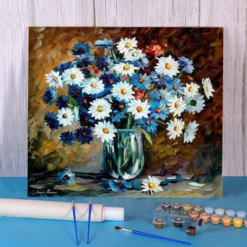Evening Charm DIY Painting By Numbers Kit Acrylic Paints 50*70 Canvas Pictures Home Decor Kids Wall Art Wholesale Drawing