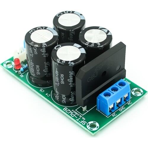 PW28 Dual Power Filter Power Amplifier Board Rectifier High Current 25A Flat Bridge Unregulated Power Supply Board DIY