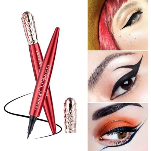 Yanqina yan qi na Waterproof Not Smudge Eyeliner Quick-Drying Cool Black Eyeliner Domestics Makeup 8667