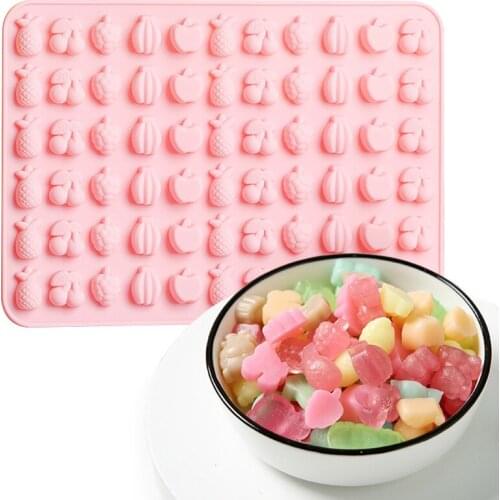 Kinds Sugarcraft Silicone Mold Dropper Grids Gummy fruit Fondant Chocolate Candy Mould Cake Baking Decorating Tools Resin Art