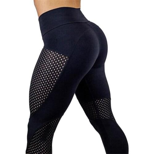 Women Leggings Yoga Pants Fitness Sport Trousers High Waist Sexy Patchwork Running Pants Breathable Fitness Tights Trousers