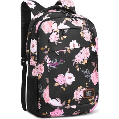 17.3 InchLaptop Backpack for Women Lightweight College Backpack Floral Girls Backpack Hiking Backpack Water-resistant