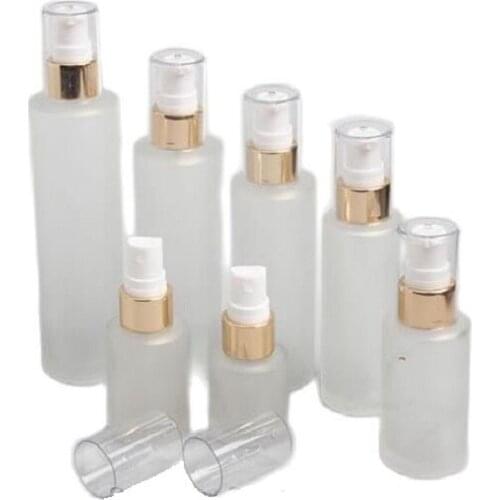 10Pcs/Lot 120ML 100ML 80ML 60ML 30ML 20ML Empty Elegant Cosmetic Spray Bottle, DIY Matte Glass Lotion Refillable Containers