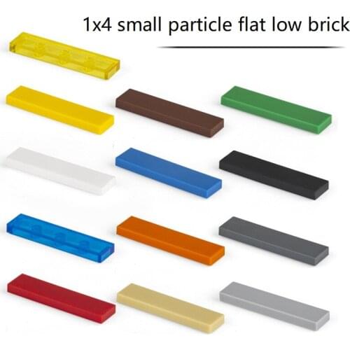 1x4 100g small particle flat low brick Assemble building blocks Compatible with multi-brand blocks DIY