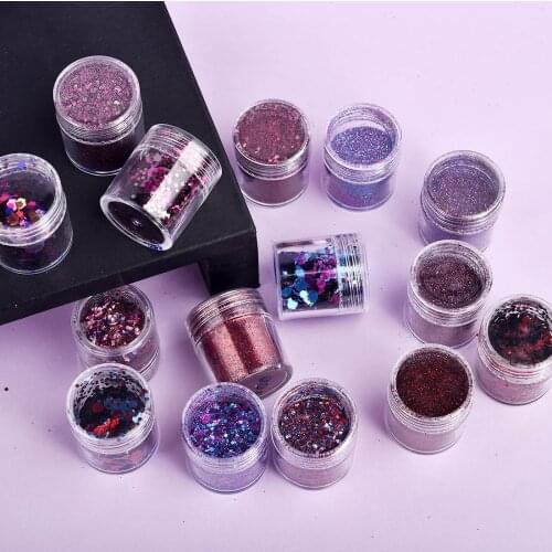 4 Bottles/Pack Christmas Style Shinning Glitters Sequin Mixed For DIY UV Resin Mold Craft Filling Material Silicone Mold Pigment